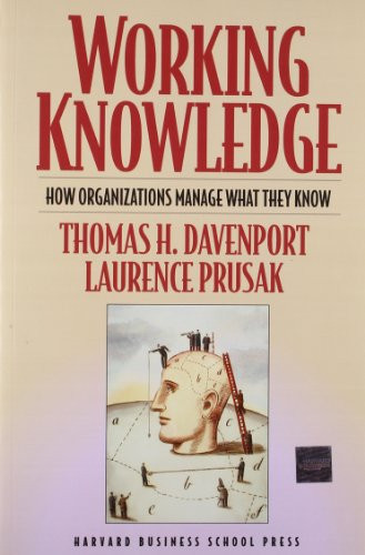 Working Knowledge (How Organizations Manage What They Know) - 9781578513017 by Thomas H. Davenport, Laurence Prusak, 9781578513017