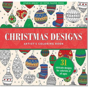 Christmas Designs Artist's Coloring Book (31 stress-relieving designs) by Joy Ting, 9781441319326