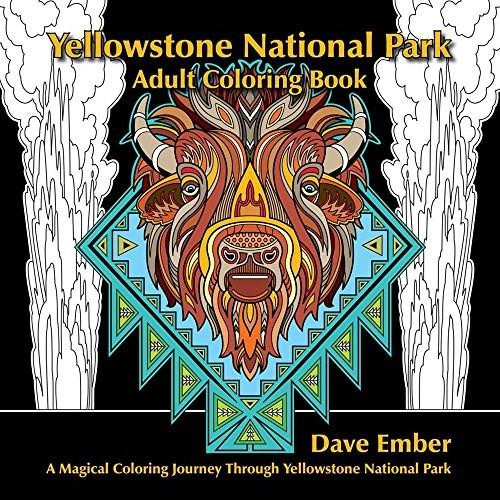 Yellowstone National Park Adult Coloring Book, 9780975896044