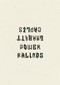 Power Ballads by Garrett Caples, 9781940696362