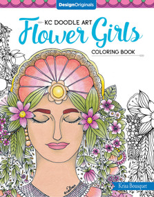 KC Doodle Art Flower Girls Coloring Book by Krisa Bousquet, 9781497202092