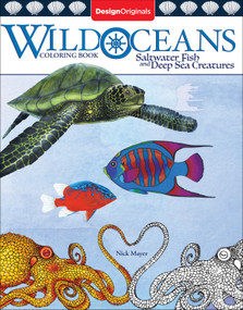 Wild Oceans Coloring Book (Saltwater Fish and Deep Sea Creatures) by Nick Mayer, 9781497202139