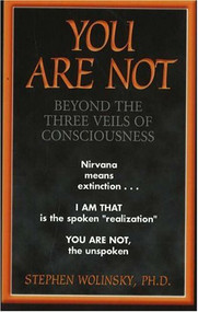 You Are Not (Beyond the Three Veils of Consciousness) by Stephen Wolinsky, 9780967036298