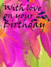 With Love on Your Birthday by Olivia Warburton, 9780745944142