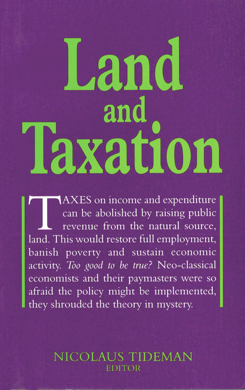Land and Taxation by Nicolaus Tideman, 9780856831539