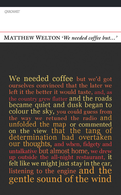 'We Needed Coffee But . . .' by Matthew Welton, 9781847770028