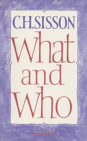 What and Who by C. H. Sisson, 9781857540680