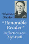 Honorable Reader (Reflections on My Work) by Thomas Merton, 9780824511258