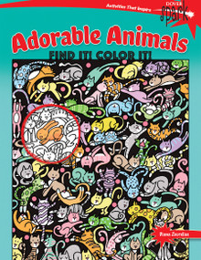 SPARK Adorable Animals Find It! Color It! by Diana Zourelias, 9780486810676