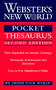 Webster's New World Pocket Thesaurus, Second Edition (Miniature Edition) by Charlton Laird, 9780544987203