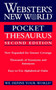 Webster's New World Pocket Thesaurus, Second Edition by Charlton Laird, 9780544987203