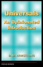 Universals (An Opinionated Introduction) by D. M. Armstrong, 9780813307725