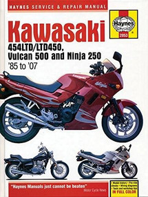 Kawasaki 454LTD/LTD450, Vulcan 500 Ninja 250 '85 to '07 by Editors of Haynes Manuals, 9781620922347