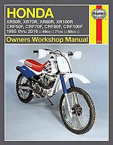 Honda XR & CRF 1985 thru 2016 (XR50R, XR70R, XR80R, XR100R, CRF50F, CRF70F, CRF80F, CRF100F) by Editors of Haynes Manuals, 9781620922392