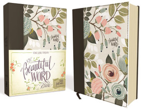 KJV, Beautiful Word Bible, Cloth over Board, Multi-color Floral, Red Letter Edition (500 Full-Color Illustrated Verses) by  Zondervan, 9780310445142