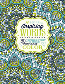Inspiring Words Coloring Book (30 Verses from the Bible You Can Color) by Zondervan, 9780310757283