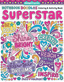 Notebook Doodles Superstar (Coloring & Activity Book) by Jess Volinski, 9781497202481