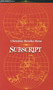 Subscript by Christine Brooke-Rose, 9781857544411