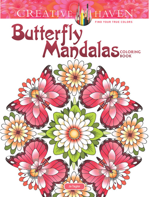 Creative Haven Butterfly Mandalas Coloring Book by Jo Taylor, 9780486813776