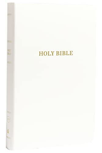 KJV Holy Bible: Gift and Award, White Leather-Look, Red Letter, Comfort Print: King James Version by Thomas Nelson, 9780718097936