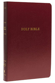 KJV Holy Bible: Gift and Award, Burgundy Leather-Look, Red Letter, Comfort Print: King James Version by Thomas Nelson, 9780718097875