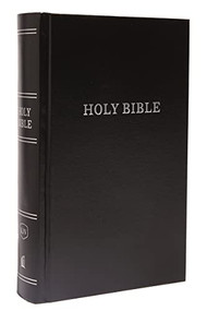 KJV, Pew Bible, Hardcover, Black, Red Letter, Comfort Print (Holy Bible, King James Version) by Thomas Nelson, 9780718097547