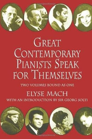 Great Contemporary Pianists Speak for Themselves by Elyse Mach, 9780486266954