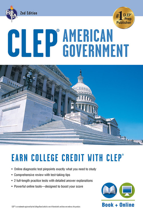 CLEP® American Government Book + Online by Preston Jones, 9780738610382