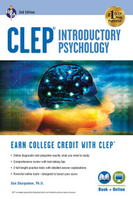 CLEP® Introductory Psychology Book + Online by Don J. Sharpsteen, 9780738610177