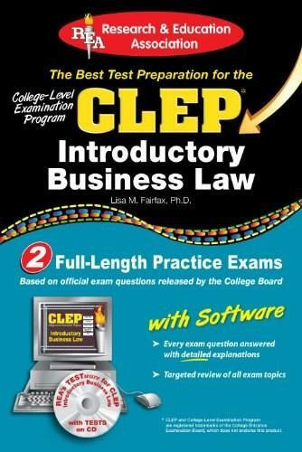 CLEP® Introductory Business Law with CD by Lisa M. Fairfax, 9780738603162