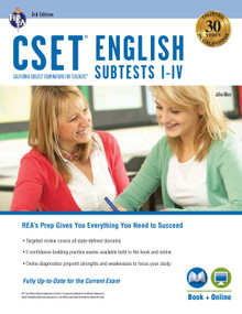 CSET English Subtests I-IV Book + Online by John Allen, 9780738612027