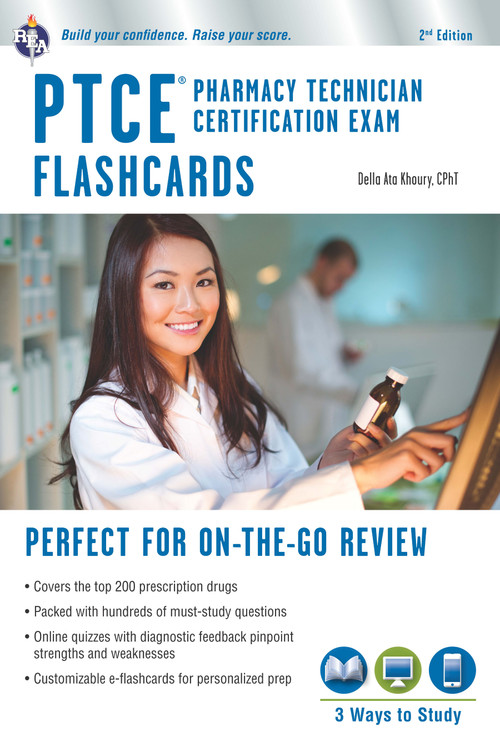 PTCE - Pharmacy Technician Certification Exam Flashcard Book + Online by Della Ata Khoury, 9780738612225