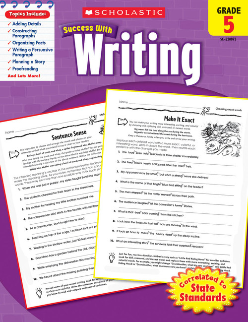 Scholastic Success With Writing: Grade 5 Workbook by Scholastic, Scholastic, Virginia Dooley, 9780545200752