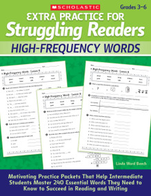 Extra Practice for Struggling Readers: High-Frequency Words by Linda Beech, 9780545124102