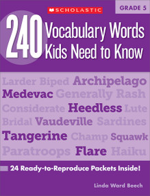 240 Vocabulary Words Kids Need to Know: Grade 5 (24 Ready-to-Reproduce Packets Inside!) by Linda Beech, 9780545468657