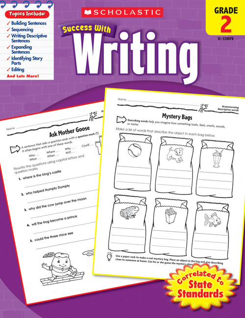 Scholastic Success With Writing: Grade 2 Workbook by Scholastic, Scholastic, Virginia Dooley, 9780545200783