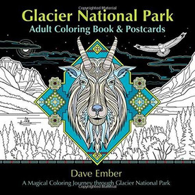 Glacier National Park Adult Coloring Book and Postcards, 9781560376927