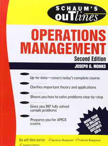 Schaum's Outline of Operations Management by Joseph Monks, 9780070427648