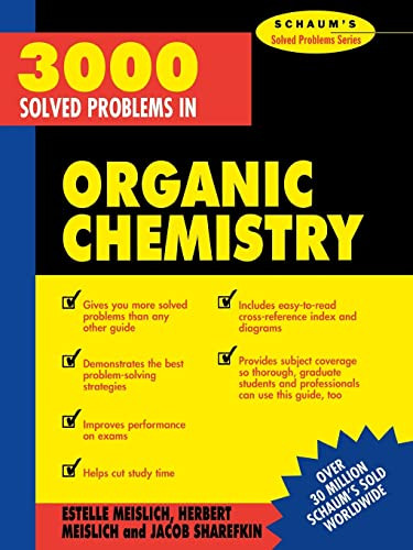 3000 Solved Problems in Organic Chemistry by Jacob Sharefkin, Estelle K. Meislich, Herbert Meislich, 9780070564244