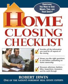 Home Closing Checklist by Robert Irwin, 9780071409971