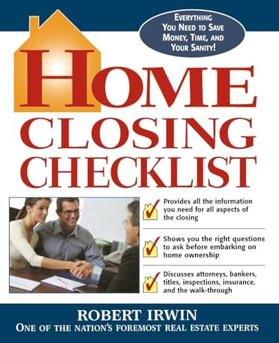 Home Closing Checklist by Robert Irwin, 9780071409971