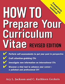 How to Prepare Your Curriculum Vitae by Acy Jackson, Kathleen Geckeis, 9780071390446