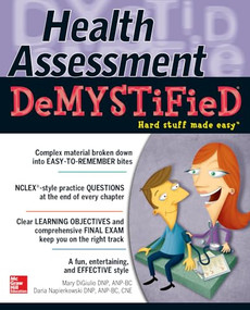 Health Assessment Demystified by Mary Digiulio, Daria Beth Napierkowski, 9780071772013