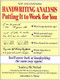 Handwriting Analysis (Putting It to Work for You) by Andrea McNichol, Jeffrey A. Nelson, 9780809235667