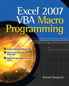 Excel 2007 VBA Macro Programming by Richard Shepherd, 9780071627009