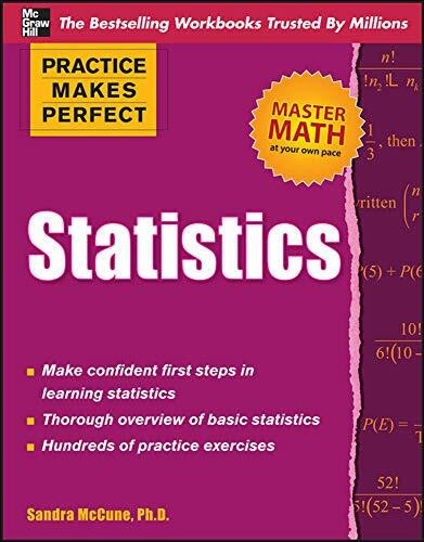 Practice Makes Perfect Statistics by Sandra McCune, 9780071638180