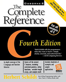 C: The Complete Reference by Herbert Schildt, 9780072121247