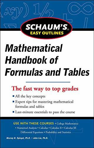 Schaum's Easy Outline of Mathematical Handbook of Formulas and Tables, Revised Edition by Seymour Lipschutz, Murray R. Spiegel, 9780071777476