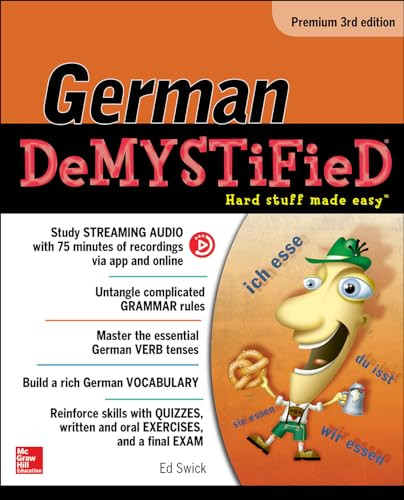 German Demystified, Premium 3rd Edition by Ed Swick, 9781259836374
