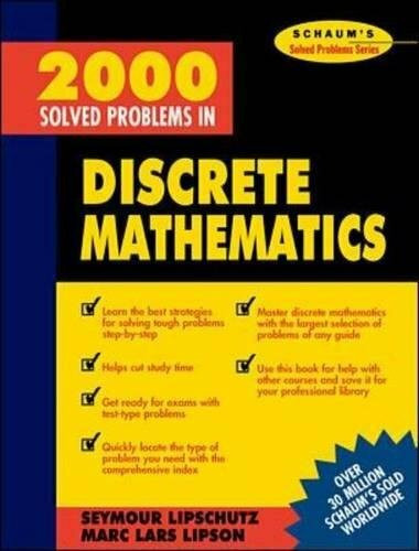 2000 Solved Problems in Discrete Mathematics by Seymour Lipschutz, 9780070380318